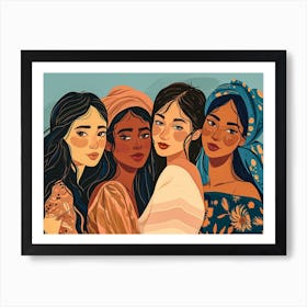 Four Women 1 Art Print