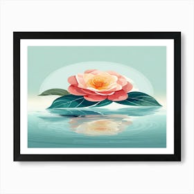 Flower In Water Art Print