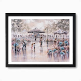 Happiness, Carnival Art Print