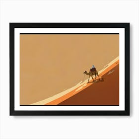 Camel In The Desert 6 Art Print