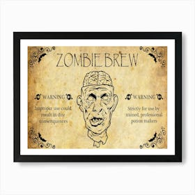 Zombie Brew Art Print