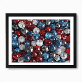 Patriotic Glass Beads Art Print