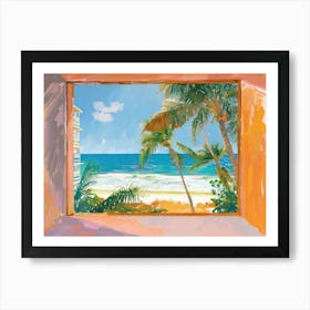 Gold Coast From The Window View Painting 2 Art Print