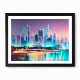 Futuristic Cityscape 14 Art Print