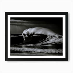 Wave Breaking Art Print