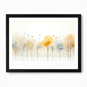 Autumn Trees Art Print