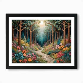 Path In The Woods Art Print