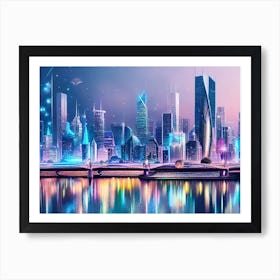 Futuristic Cityscape 66 Art Print