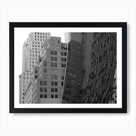 Manhattan Slipping - NYC USA Art Print