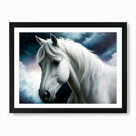 White Horse Art Print