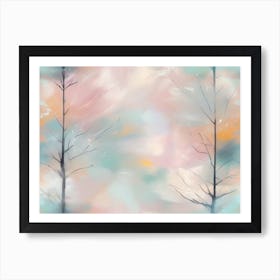 Abstract Christmas Tree 16 Art Print