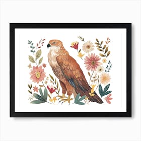 Little Floral Eagle 3 Art Print
