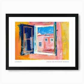 Lisbon From The Window Series Poster Painting 3 Art Print