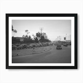 Traffic At Intersection, San Diego, California By Russell Lee Art Print