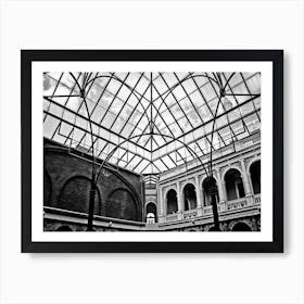 Ecuador Architecture Bw Art Print