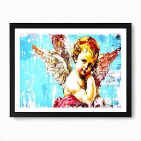 Cupids Bow Face - Valentine's Day Cupid Art Print