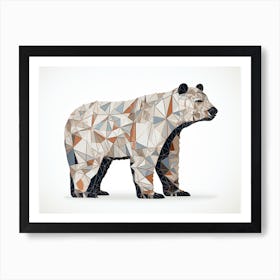 Geometric Polar Bear 1 Art Print