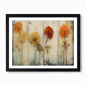 Delicate Flowers - Four Flowers Art Print