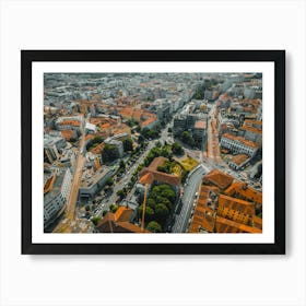 Skyline Serenity: Aerial View of Milan Art Print Art Print