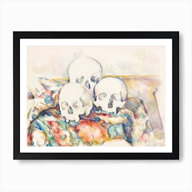 The Three Skulls, Paul Cézanne Art Print