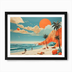 'The Beach' Art Print