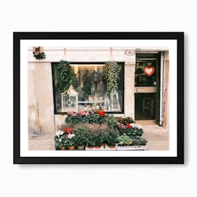 Venice Flower Shop Art Print