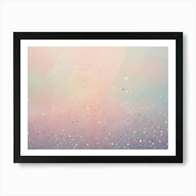 Abstract Image Of A Delicate, Pastel Background With A Soft, Glowing Effect Art Print