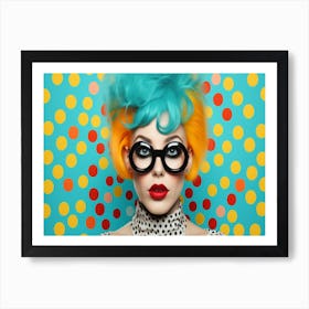 Polka Dot Girl 5 Art Print