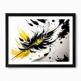 Feather Painting Art Print