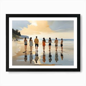 'The Beach' 1 Art Print