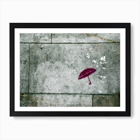 Wall Umbrella Art Print