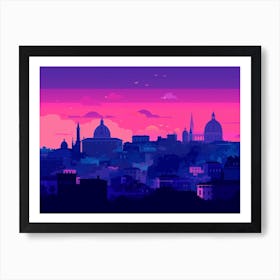 Rome Skyline 2 Art Print