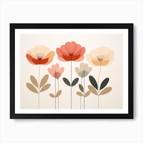 Minimalist Flowers 2 Art Print