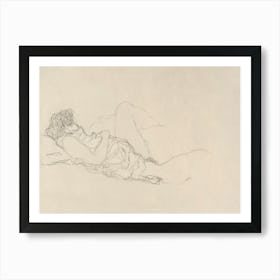 Sleeping Woman, Gustav Klimt Art Print