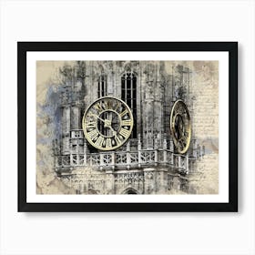 Clock Tower Art Print