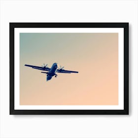 Airplane Flying In The Sky Art Print
