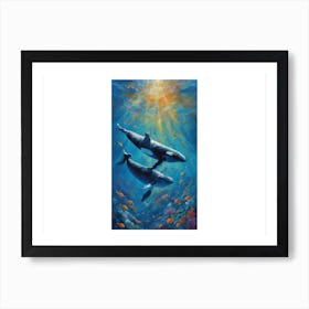 Orca Whales Art Print