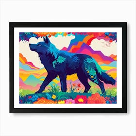 Wolf Painting 15 Art Print