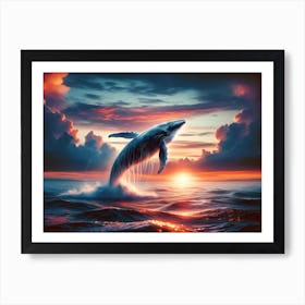 Diamond Painting - Whale at Sunset 