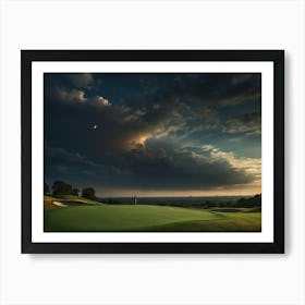 Sunset At The Golf Course 3 Poster