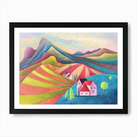 House In The Mountains Art Print