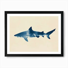 Common Thresher Shark Silhouette 7 Art Print