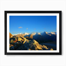 Sunrise Over The Alps Art Print