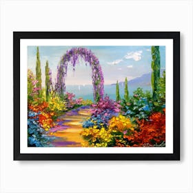 Blooming arch Art Print