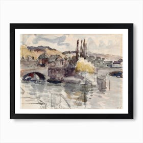 Corneille Bridge In Rouen (1830–1903), Camille Pissarro Art Print