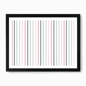 Striped Wallpaper 1 Art Print