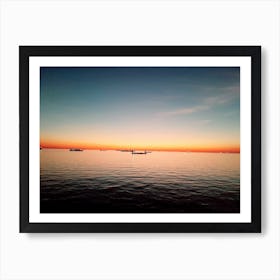 Sunset At Sea Art Print