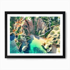 Praia Do Camilo, Algarve, Portugal  Art Print