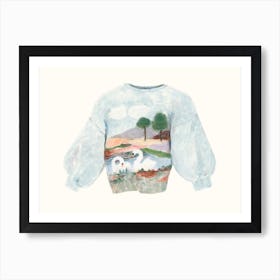 Dreamy Sweater Art Print