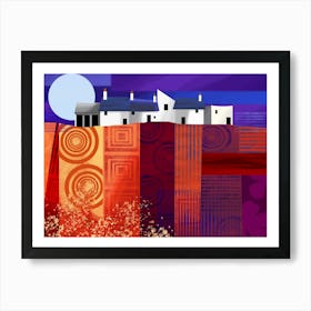 Abstract landscape Art Print